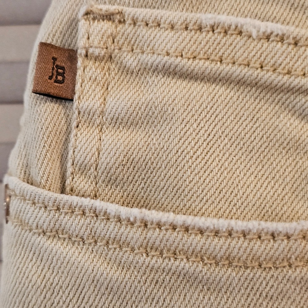 Judy Blue Womens Khaki Tan Garment Dyed Flare Jeans JB88504 13/31 Distressed - Picture 3 of 11